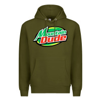 Army Green #mountain dude Premium Hoodie - linhVisuals