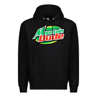 Black #mountain dude Premium Hoodie - linhVisuals