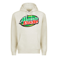 Oatmeal Heather #mountain dude Premium Hoodie - linhVisuals