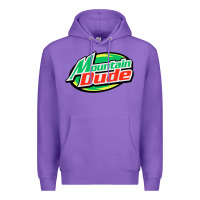 Purple #mountain dude Premium Hoodie - linhVisuals