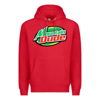 Red #mountain dude Premium Hoodie - linhVisuals
