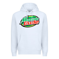 White #mountain dude Premium Hoodie - linhVisuals