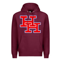 Burgundy herbert hoover high school (west virginia) Premium Hoodie - linhVisuals