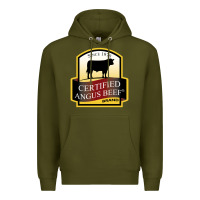 Army Green angus beef Premium Hoodie - linhVisuals