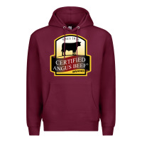 Burgundy angus beef Premium Hoodie - linhVisuals