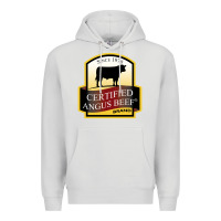 Dove Grey angus beef Premium Hoodie - linhVisuals