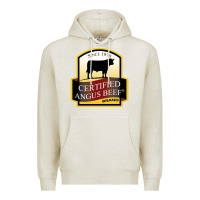 Oatmeal Heather angus beef Premium Hoodie - linhVisuals