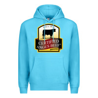 Ocean Blue angus beef Premium Hoodie - linhVisuals