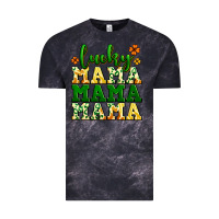 Cloud Black lucky mama mama mama  St. Patrick's Vintage Tee - LillyAllenDesigns
