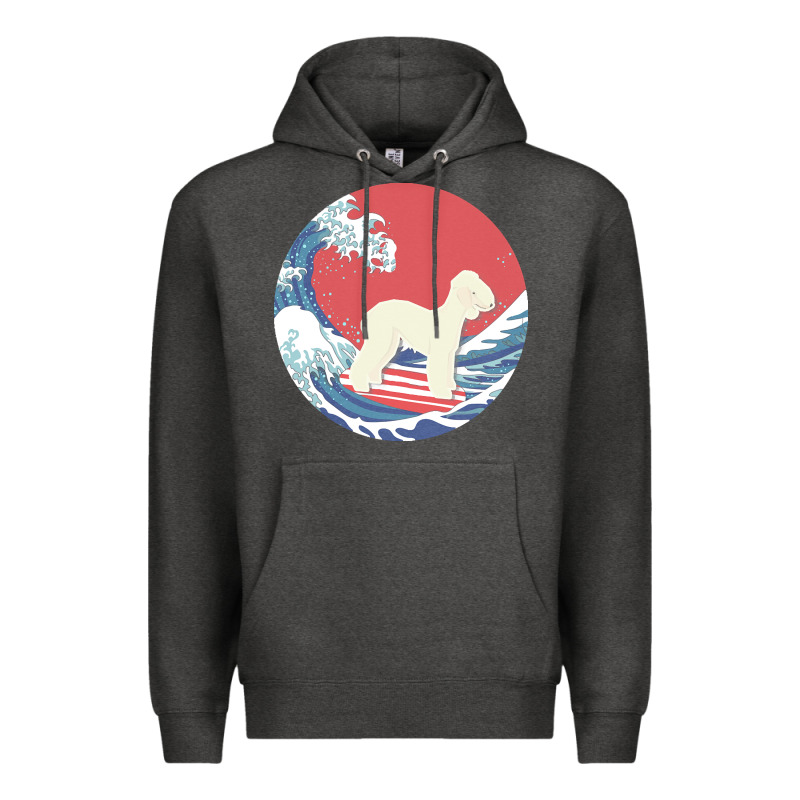 Bedlington Terrier T  Shirt Bedlington Terrier Gifts   Ocean Waves Sur Premium Hoodie by linhVisuals | Teevron