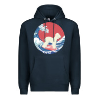Navy bedlington terrier t  shirt bedlington terrier gifts   ocean waves sur Premium Hoodie - linhVisuals