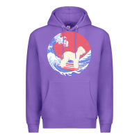 Purple bedlington terrier t  shirt bedlington terrier gifts   ocean waves sur Premium Hoodie - linhVisuals