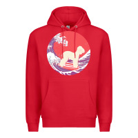 Red bedlington terrier t  shirt bedlington terrier gifts   ocean waves sur Premium Hoodie - linhVisuals