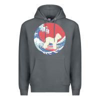 Rock bedlington terrier t  shirt bedlington terrier gifts   ocean waves sur Premium Hoodie - linhVisuals