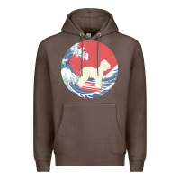 Coffee bedlington terrier t  shirt bedlington terrier gifts   ocean waves sur Premium Hoodie - linhVisuals