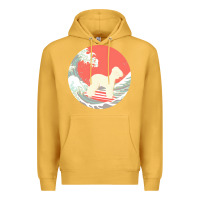 Mustard bedlington terrier t  shirt bedlington terrier gifts   ocean waves sur Premium Hoodie - linhVisuals