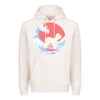 Pale Pink bedlington terrier t  shirt bedlington terrier gifts   ocean waves sur Premium Hoodie - linhVisuals