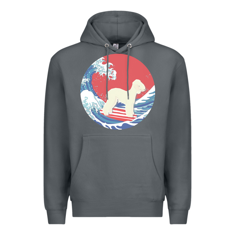 Bedlington Terrier T  Shirt Bedlington Terrier Gifts   Ocean Waves Sur Premium Hoodie by linhVisuals | Teevron