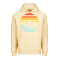 Boat T  Shirt Boat Trip Silhouette On A Distressed Retro Sunset Produc Premium Hoodie | Teevron