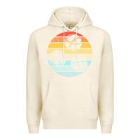 Tofu bocce ball t  shirt bocce ball silhouette on a distressed retro sunset Premium Hoodie - linhVisuals