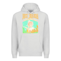 Dove Grey pommeranian t  shirt dog owner, just wanna pet my pommeranian & drink Premium Hoodie - linhVisuals