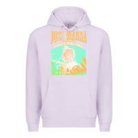 Lilac pommeranian t  shirt dog owner, just wanna pet my pommeranian & drink Premium Hoodie - linhVisuals