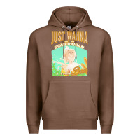 Pommeranian T  Shirt Dog Owner, Just Wanna Pet My Pommeranian & Drink Premium Hoodie | Teevron