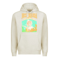 Oatmeal Heather pommeranian t  shirt dog owner, just wanna pet my pommeranian & drink Premium Hoodie - linhVisuals