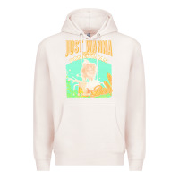 Pale Pink pommeranian t  shirt dog owner, just wanna pet my pommeranian & drink Premium Hoodie - linhVisuals