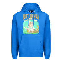 True Royal pommeranian t  shirt dog owner, just wanna pet my pommeranian & drink Premium Hoodie - linhVisuals