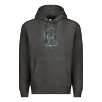 Charcoal Heather s.n.o.o.p.y stars Premium Hoodie - linhVisuals