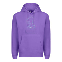 Purple s.n.o.o.p.y stars Premium Hoodie - linhVisuals
