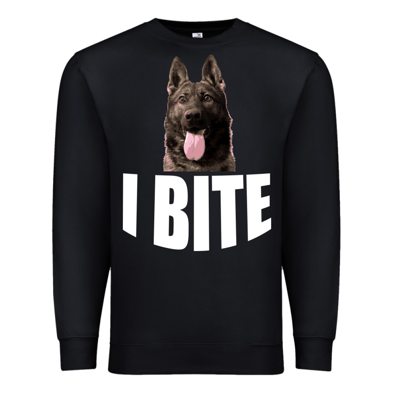I Bite Premium Sweatshirt by Bettercallsaul | Teevron