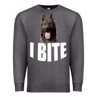 Charcoal Heather I Bite Premium Sweatshirt - Bettercallsaul