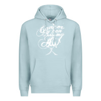 Blue Mist brain cancer t  shirt cancer can kiss my ass! brain ( gray ribbon) t Premium Hoodie - linhVisuals