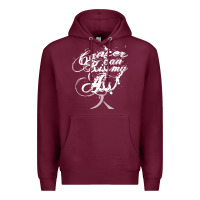Burgundy brain cancer t  shirt cancer can kiss my ass! brain ( gray ribbon) t Premium Hoodie - linhVisuals
