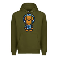 Army Green baby milo bape camo Premium Hoodie - linhVisuals