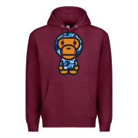Burgundy baby milo bape camo Premium Hoodie - linhVisuals