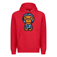Red baby milo bape camo Premium Hoodie - linhVisuals