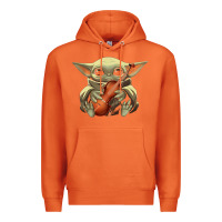 Carrot baby yoda hug violin [tb] Premium Hoodie - linhVisuals