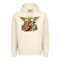 Baby Yoda Hug Violin [tb] Premium Hoodie | Teevron