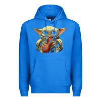 True Royal baby yoda hug violin [tb] Premium Hoodie - linhVisuals
