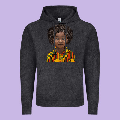 Black Boy Vintage Hoodie Designed By Barkaloodesign