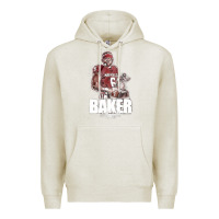 Oatmeal Heather baker mayfield [tb] Premium Hoodie - linhVisuals
