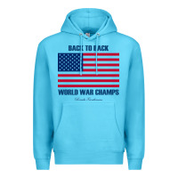 Ocean Blue back to back world war champs back [tw] Premium Hoodie - linhVisuals