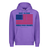 Purple back to back world war champs back [tw] Premium Hoodie - linhVisuals