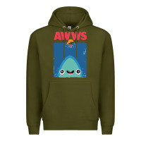 Army Green awws Premium Hoodie - linhVisuals