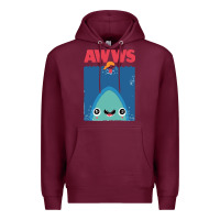 Burgundy awws Premium Hoodie - linhVisuals