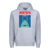 Heather Grey awws Premium Hoodie - linhVisuals