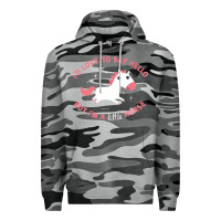 Slate Camo i'm a little horse Premium Hoodie - linhVisuals